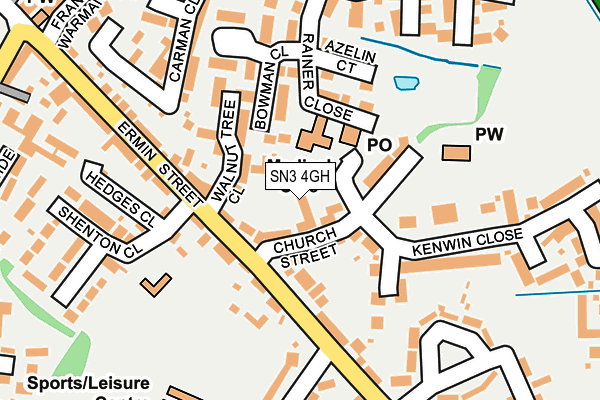 SN3 4GH map - OS OpenMap – Local (Ordnance Survey)