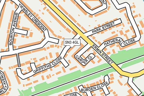 SN3 4GL map - OS OpenMap – Local (Ordnance Survey)