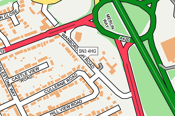 SN3 4HG map - OS OpenMap – Local (Ordnance Survey)