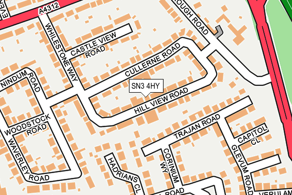 SN3 4HY map - OS OpenMap – Local (Ordnance Survey)
