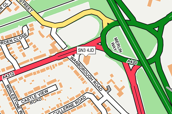 SN3 4JD map - OS OpenMap – Local (Ordnance Survey)