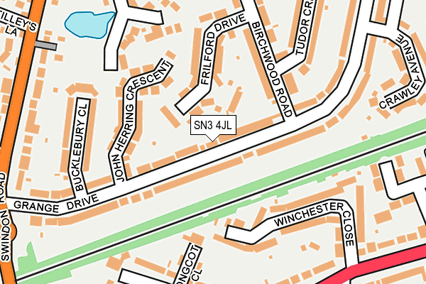 SN3 4JL map - OS OpenMap – Local (Ordnance Survey)