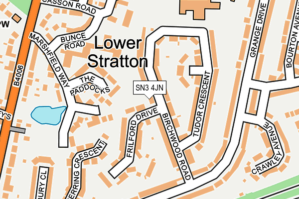 SN3 4JN map - OS OpenMap – Local (Ordnance Survey)