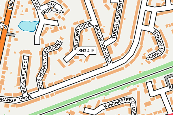SN3 4JP map - OS OpenMap – Local (Ordnance Survey)