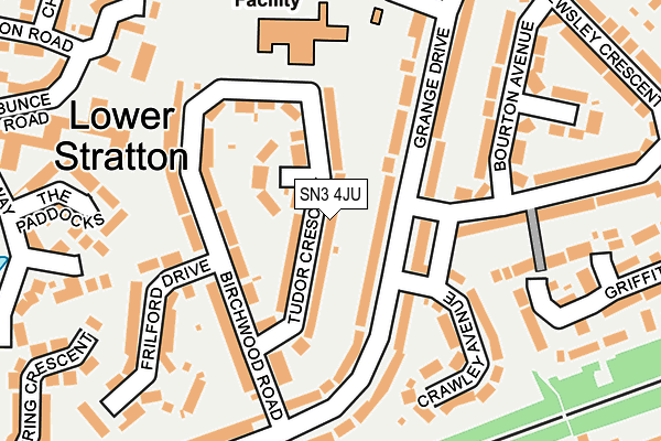 SN3 4JU map - OS OpenMap – Local (Ordnance Survey)