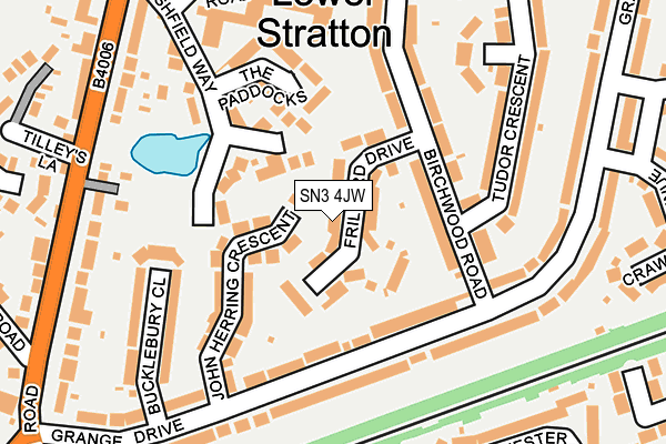 SN3 4JW map - OS OpenMap – Local (Ordnance Survey)