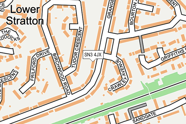 SN3 4JX map - OS OpenMap – Local (Ordnance Survey)
