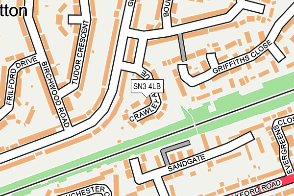 SN3 4LB map - OS OpenMap – Local (Ordnance Survey)