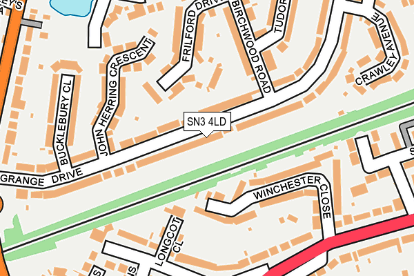 SN3 4LD map - OS OpenMap – Local (Ordnance Survey)