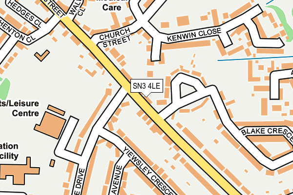 SN3 4LE map - OS OpenMap – Local (Ordnance Survey)
