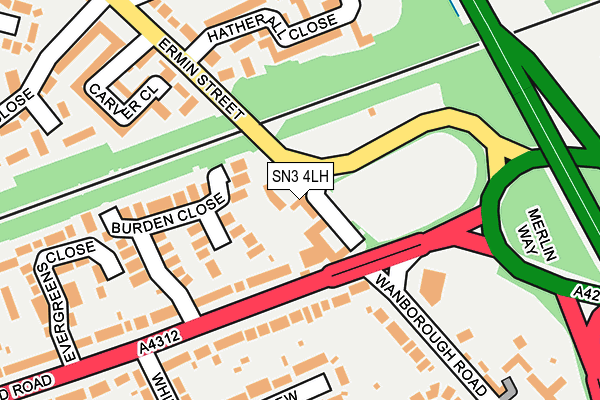 SN3 4LH map - OS OpenMap – Local (Ordnance Survey)
