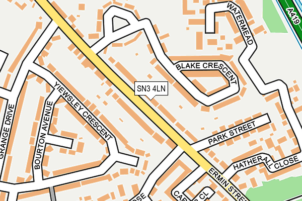 SN3 4LN map - OS OpenMap – Local (Ordnance Survey)