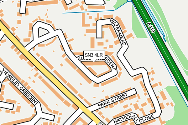 SN3 4LR map - OS OpenMap – Local (Ordnance Survey)