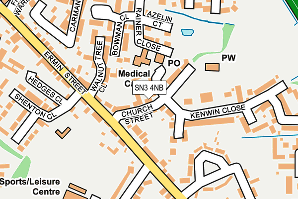 SN3 4NB map - OS OpenMap – Local (Ordnance Survey)
