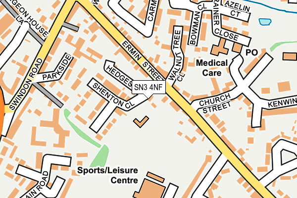 SN3 4NF map - OS OpenMap – Local (Ordnance Survey)