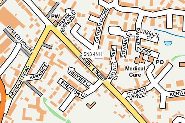 SN3 4NH map - OS OpenMap – Local (Ordnance Survey)