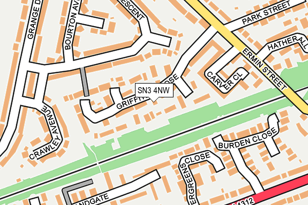 SN3 4NW map - OS OpenMap – Local (Ordnance Survey)