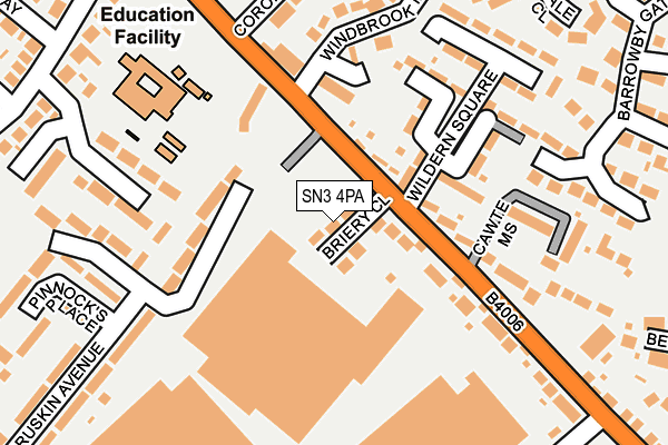 SN3 4PA map - OS OpenMap – Local (Ordnance Survey)