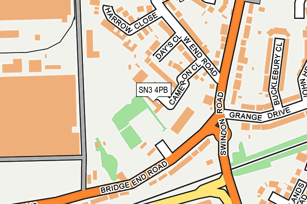 SN3 4PB map - OS OpenMap – Local (Ordnance Survey)