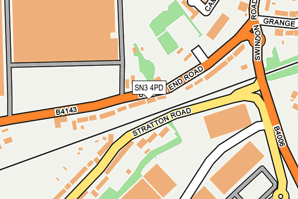 SN3 4PD map - OS OpenMap – Local (Ordnance Survey)