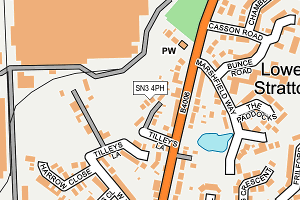 SN3 4PH map - OS OpenMap – Local (Ordnance Survey)