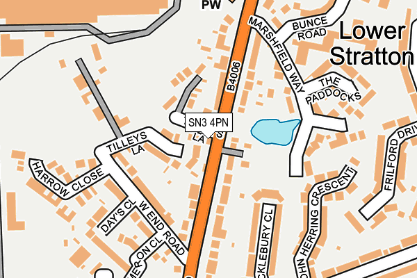 SN3 4PN map - OS OpenMap – Local (Ordnance Survey)