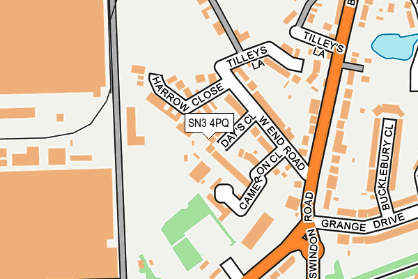 SN3 4PQ map - OS OpenMap – Local (Ordnance Survey)