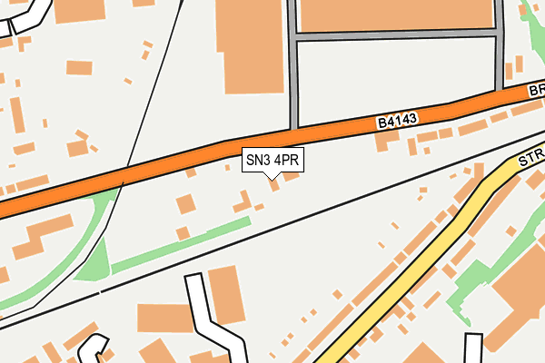 SN3 4PR map - OS OpenMap – Local (Ordnance Survey)