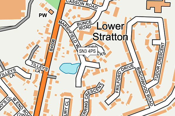 SN3 4PS map - OS OpenMap – Local (Ordnance Survey)