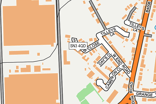 SN3 4QD map - OS OpenMap – Local (Ordnance Survey)