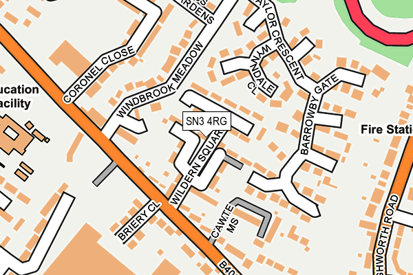 SN3 4RG map - OS OpenMap – Local (Ordnance Survey)