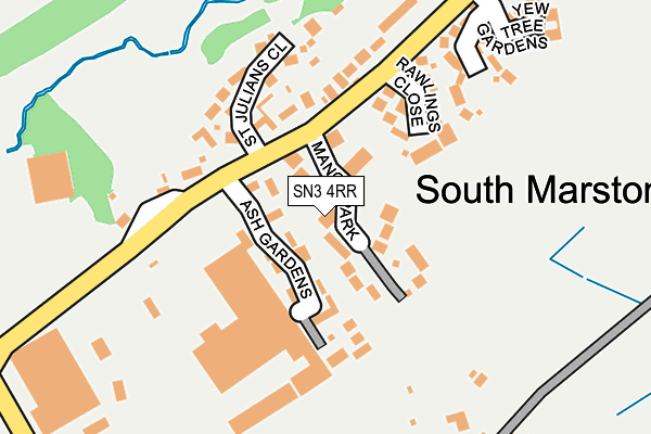 SN3 4RR map - OS OpenMap – Local (Ordnance Survey)