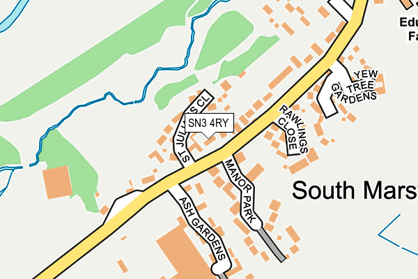 SN3 4RY map - OS OpenMap – Local (Ordnance Survey)