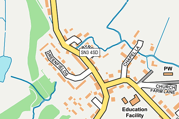 SN3 4SD map - OS OpenMap – Local (Ordnance Survey)