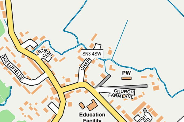 SN3 4SW map - OS OpenMap – Local (Ordnance Survey)