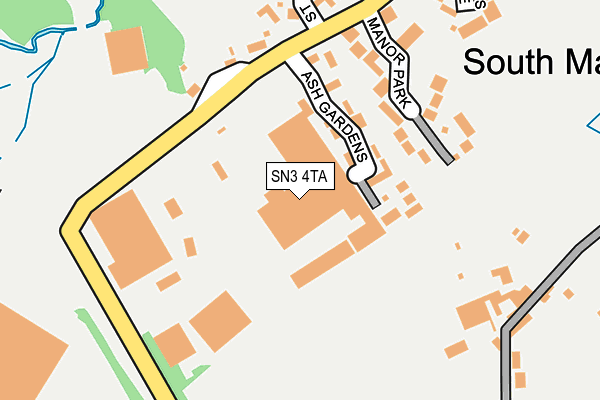 SN3 4TA map - OS OpenMap – Local (Ordnance Survey)