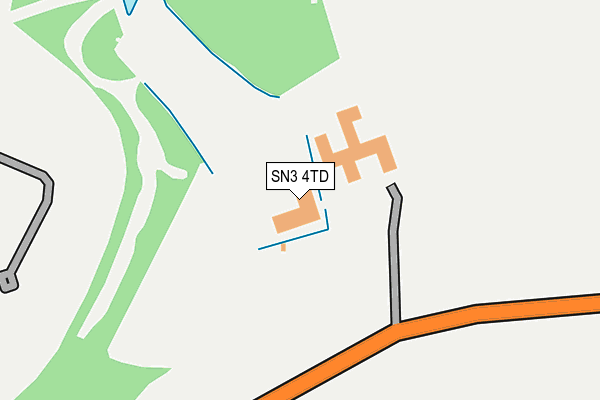 SN3 4TD map - OS OpenMap – Local (Ordnance Survey)