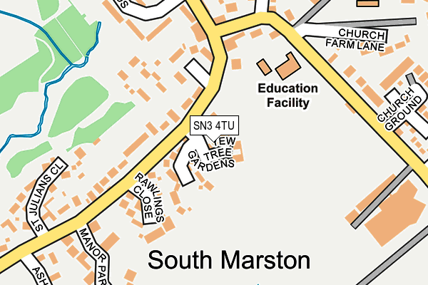 SN3 4TU map - OS OpenMap – Local (Ordnance Survey)