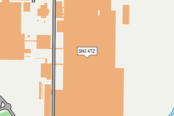 SN3 4TZ map - OS OpenMap – Local (Ordnance Survey)