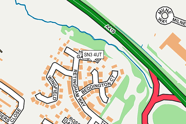 SN3 4UT map - OS OpenMap – Local (Ordnance Survey)