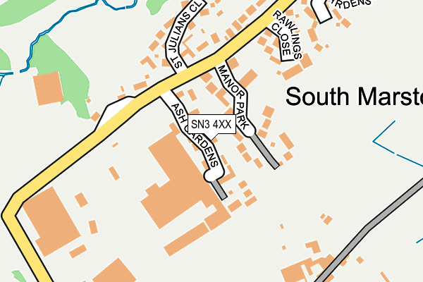 SN3 4XX map - OS OpenMap – Local (Ordnance Survey)