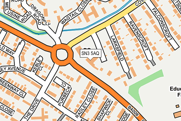SN3 5AQ map - OS OpenMap – Local (Ordnance Survey)