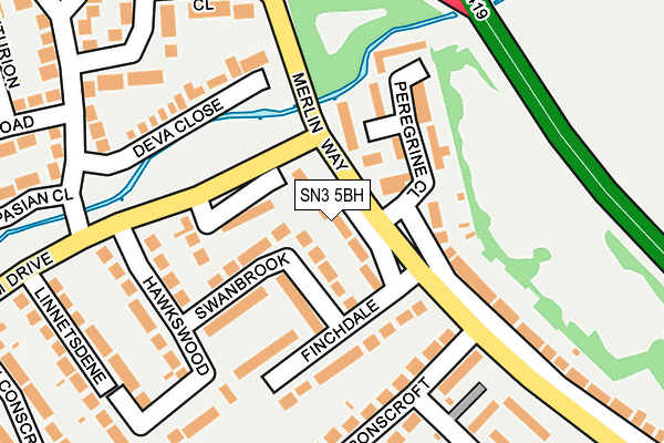 SN3 5BH map - OS OpenMap – Local (Ordnance Survey)