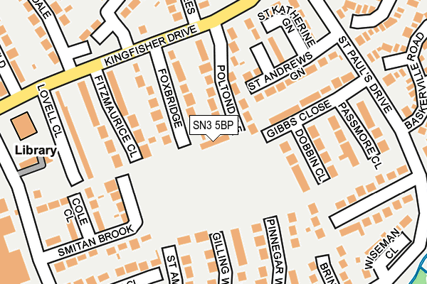 SN3 5BP map - OS OpenMap – Local (Ordnance Survey)