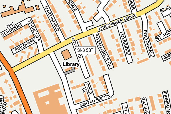 SN3 5BT map - OS OpenMap – Local (Ordnance Survey)