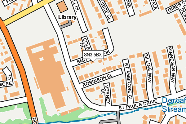 SN3 5BX map - OS OpenMap – Local (Ordnance Survey)