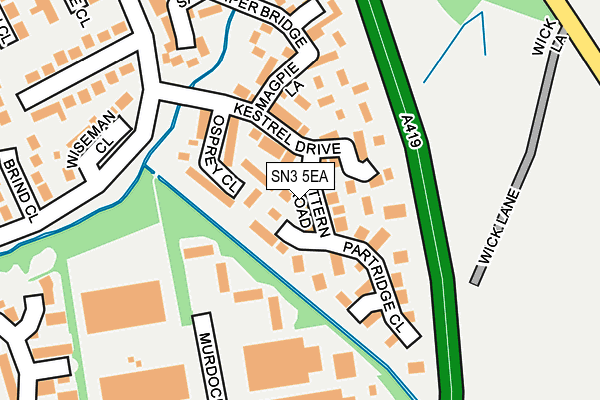 SN3 5EA map - OS OpenMap – Local (Ordnance Survey)