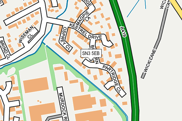 SN3 5EB map - OS OpenMap – Local (Ordnance Survey)