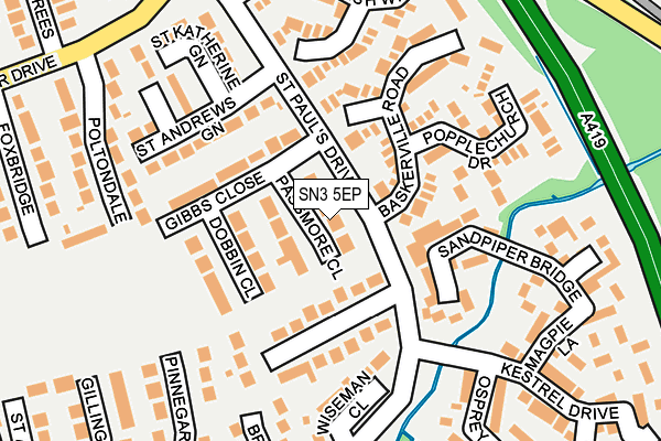 SN3 5EP map - OS OpenMap – Local (Ordnance Survey)