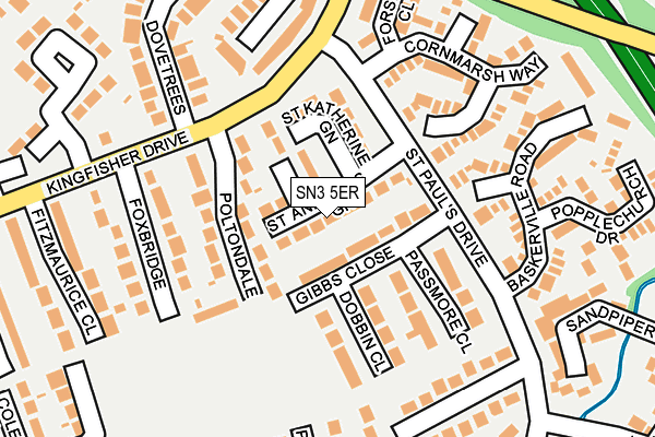 SN3 5ER map - OS OpenMap – Local (Ordnance Survey)